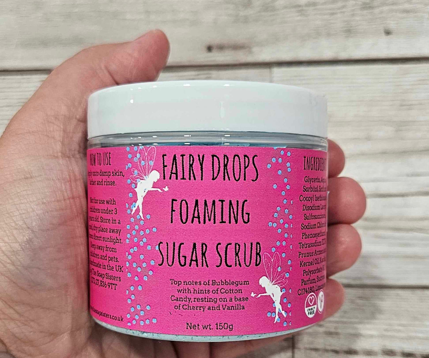 'Fairy Drops' Foaming Body Sugar Scrub-150g