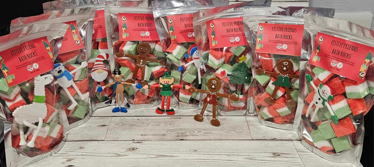 Festive Friends Christmas Bath Rocks