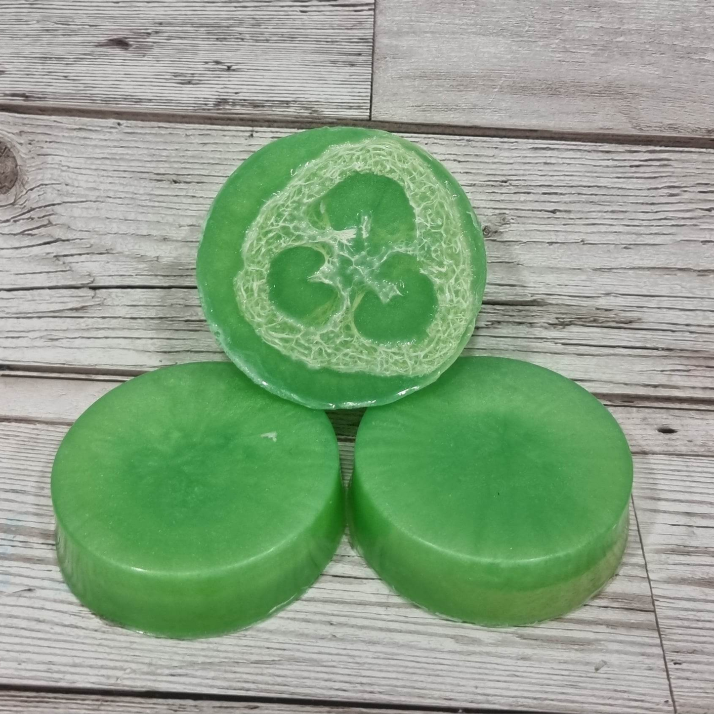 'Green Apple' Loofah Soap Bar