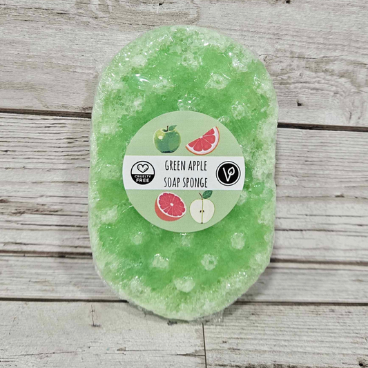 'Green Apple' Exfoliating Soap Sponge