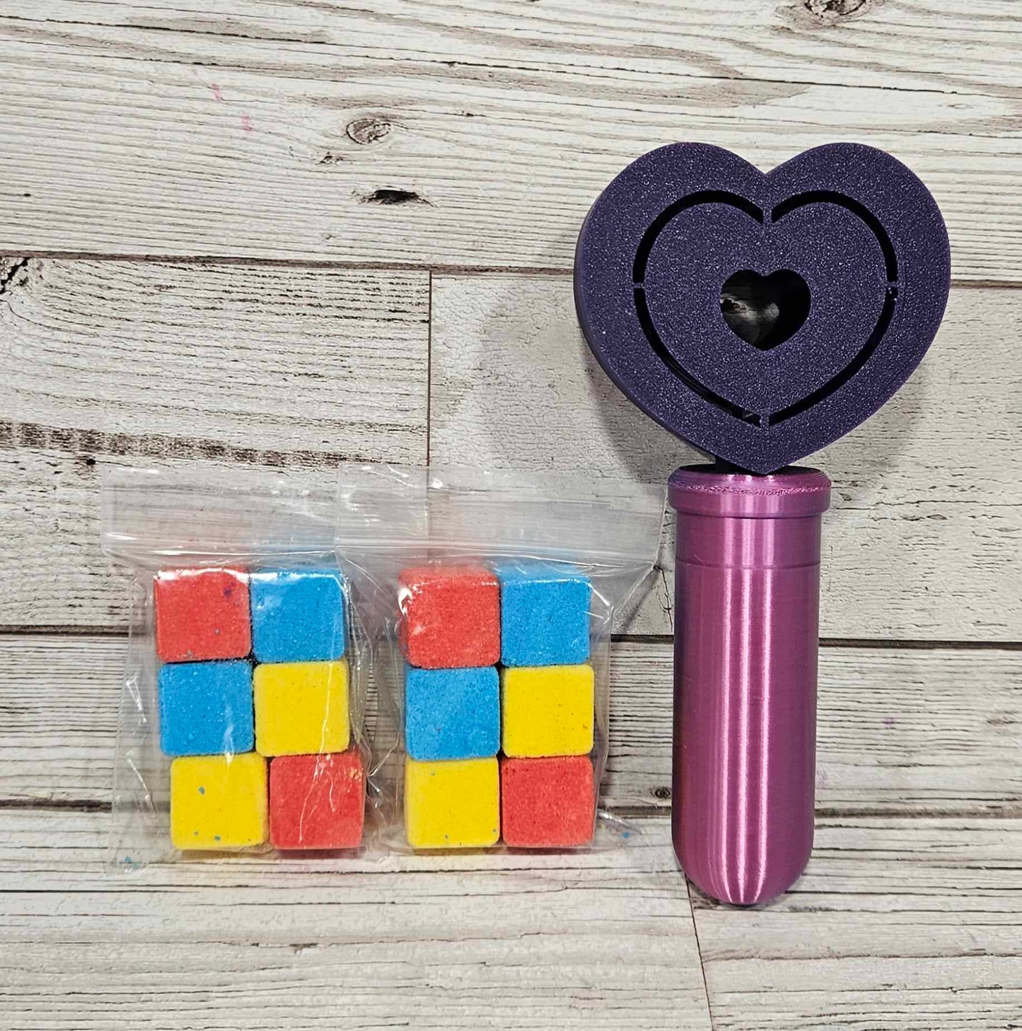 'Heat Changing Heart' Bath Bomb Wand Set