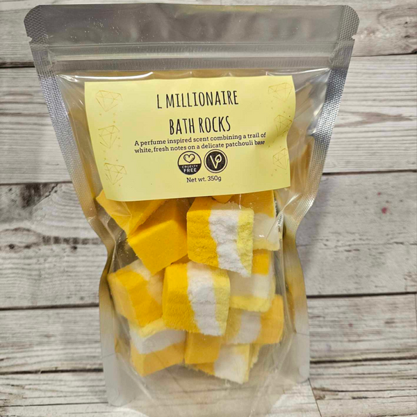 L Millionaire Bath Bomb Rocks – The Soap Sisters