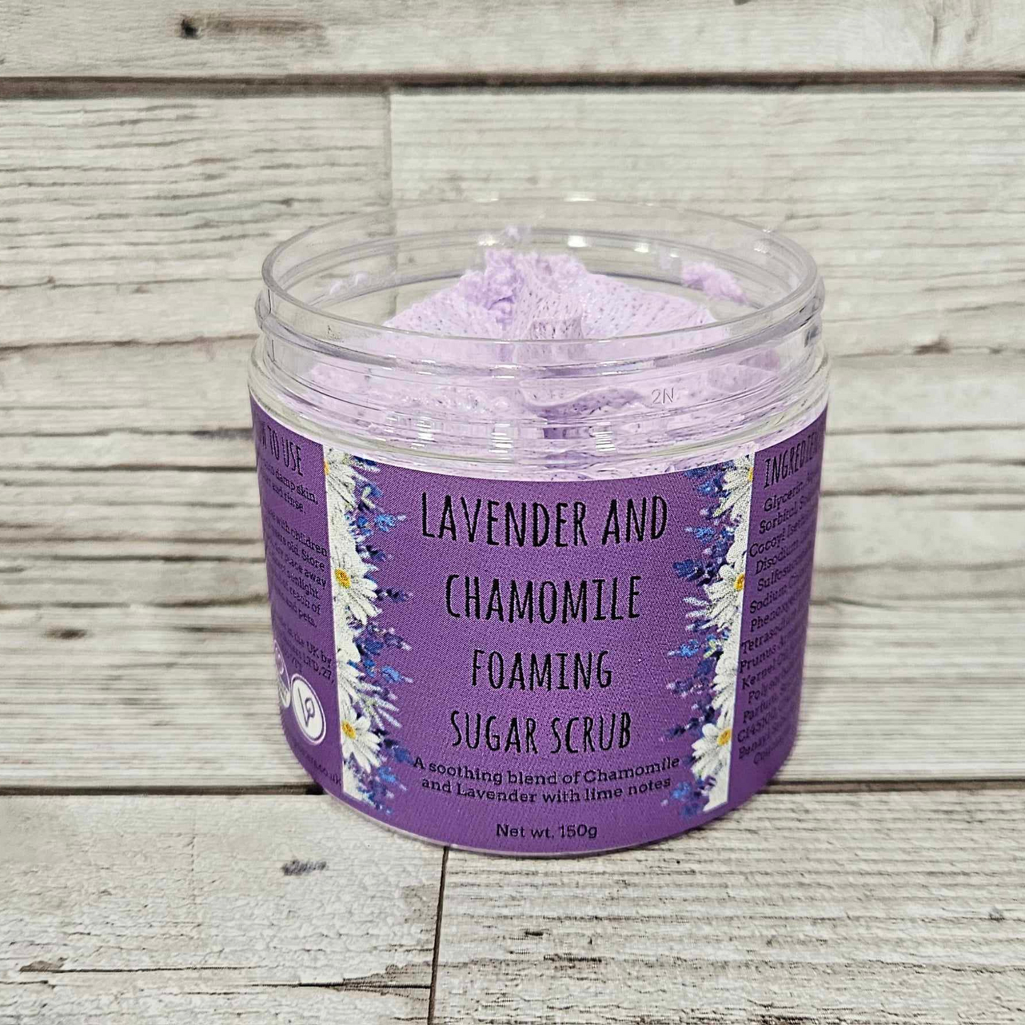 (Discontinued Fragrance Oil) 'Lavender and Chamomile' Foaming Body Sugar Scrub-150g