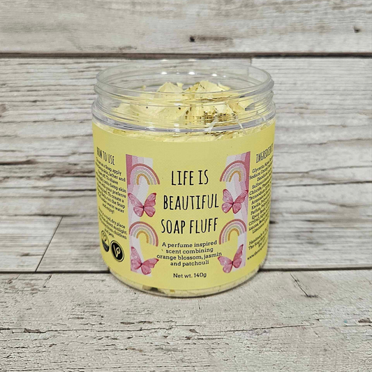 'Life is Beautiful' Whipped Soap Fluff