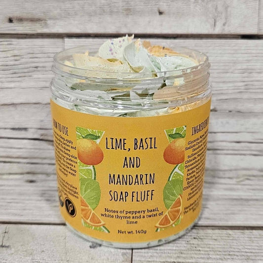 'Lime, Basil and Mandarin' Whipped Soap Fluff