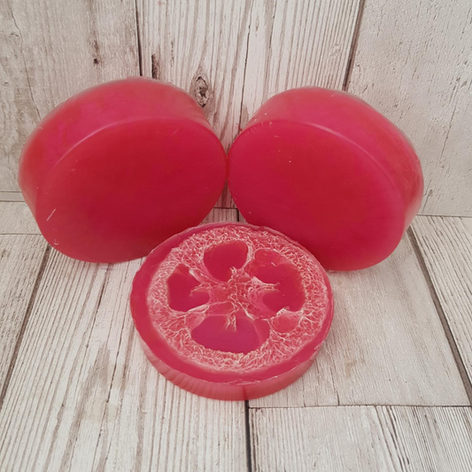 Raspberry Fizz Loofah Soap Bar