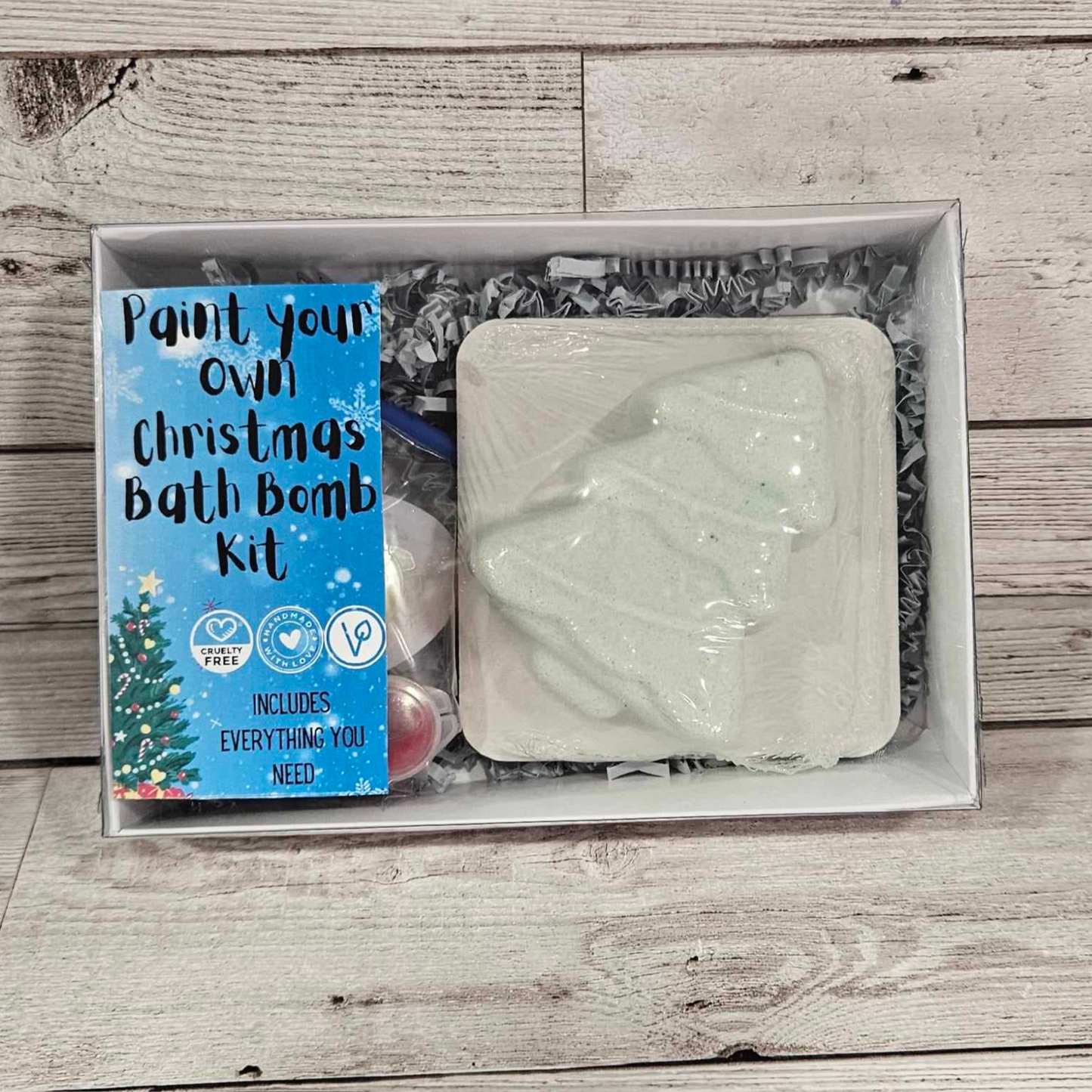Christmas Tree Paint your own Bath Bomb kit