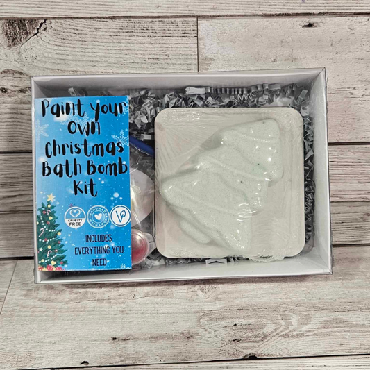 Christmas Tree Paint your own Bath Bomb kit