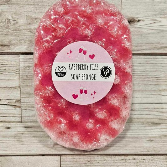 'Raspberry Fizz' Exfoliating Soap Sponge