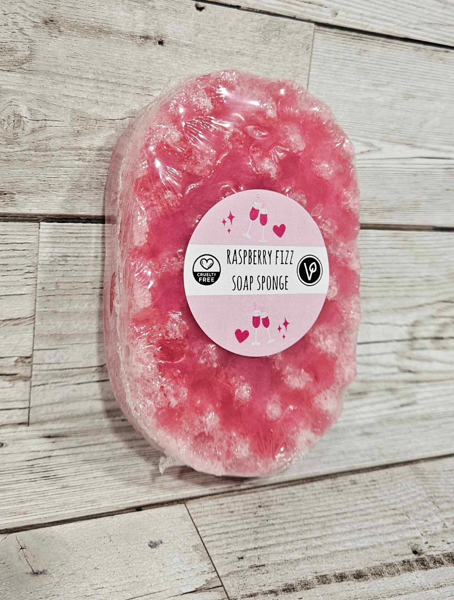 'Raspberry Fizz' Exfoliating Soap Sponge