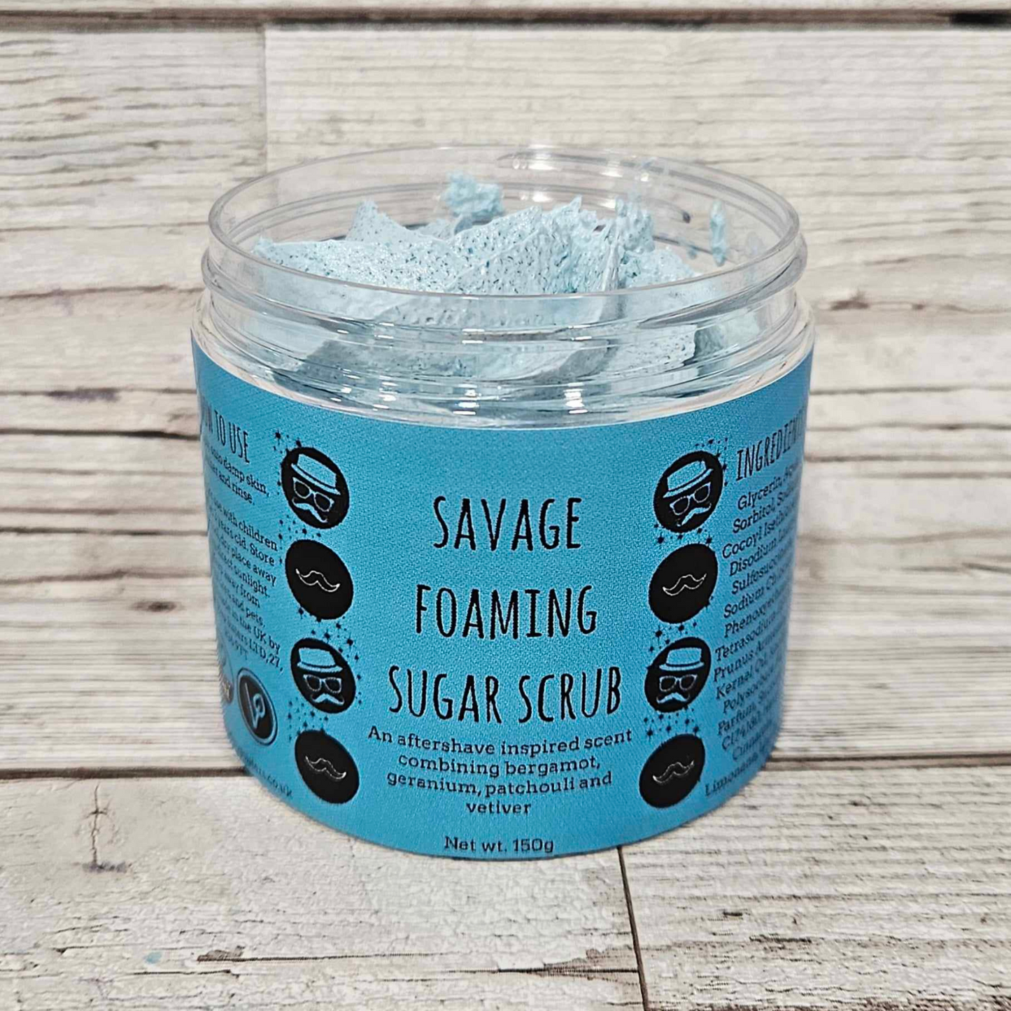 'Savage' Foaming Body Sugar Scrub-150g