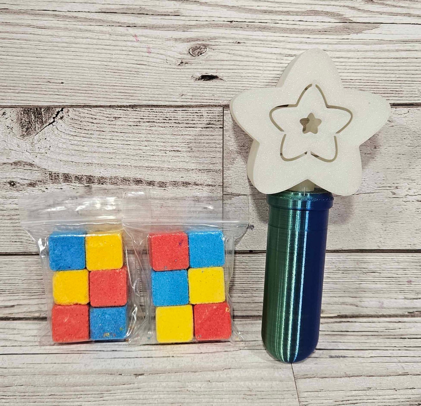 'Glow in the Dark Star' Bath Bomb Wand Set