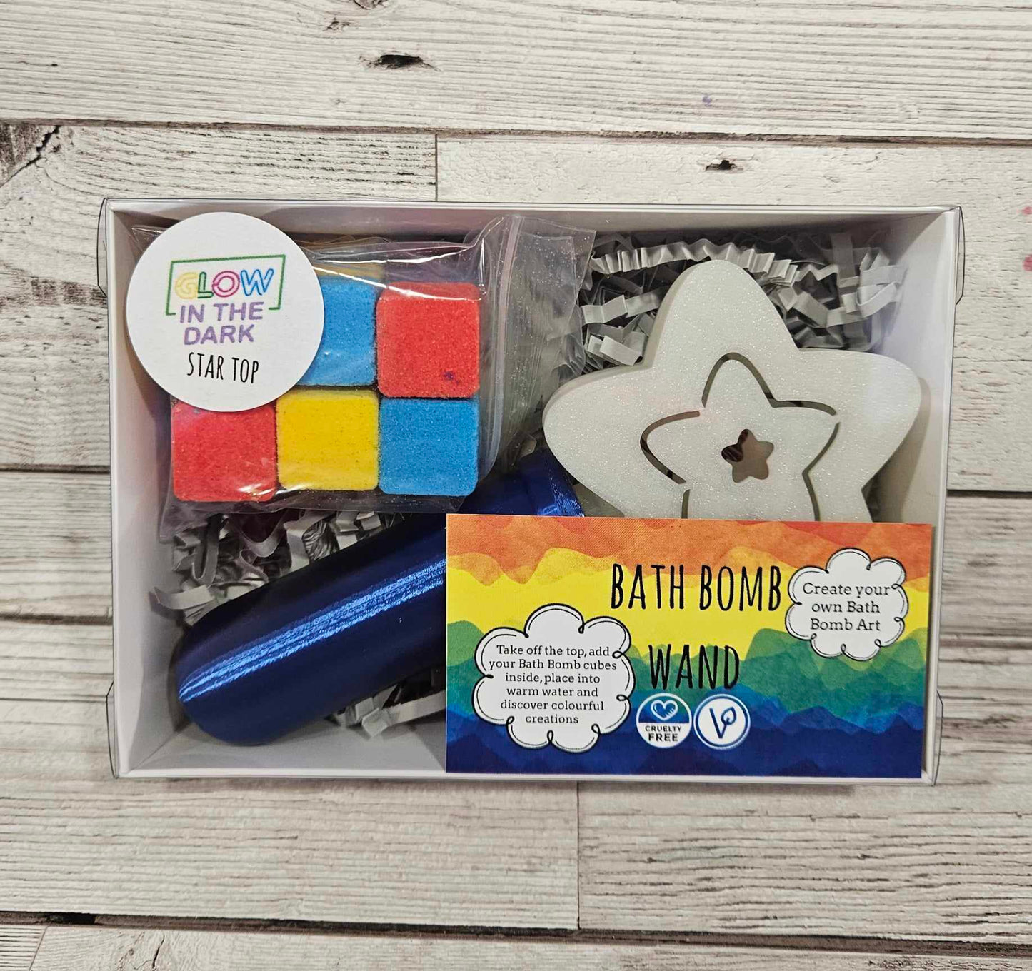 'Glow in the Dark Star' Bath Bomb Wand Set