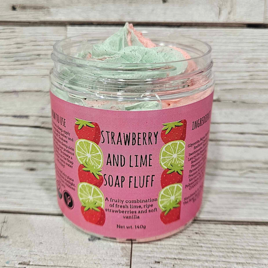 'Strawberry and Lime' Whipped Soap Fluff