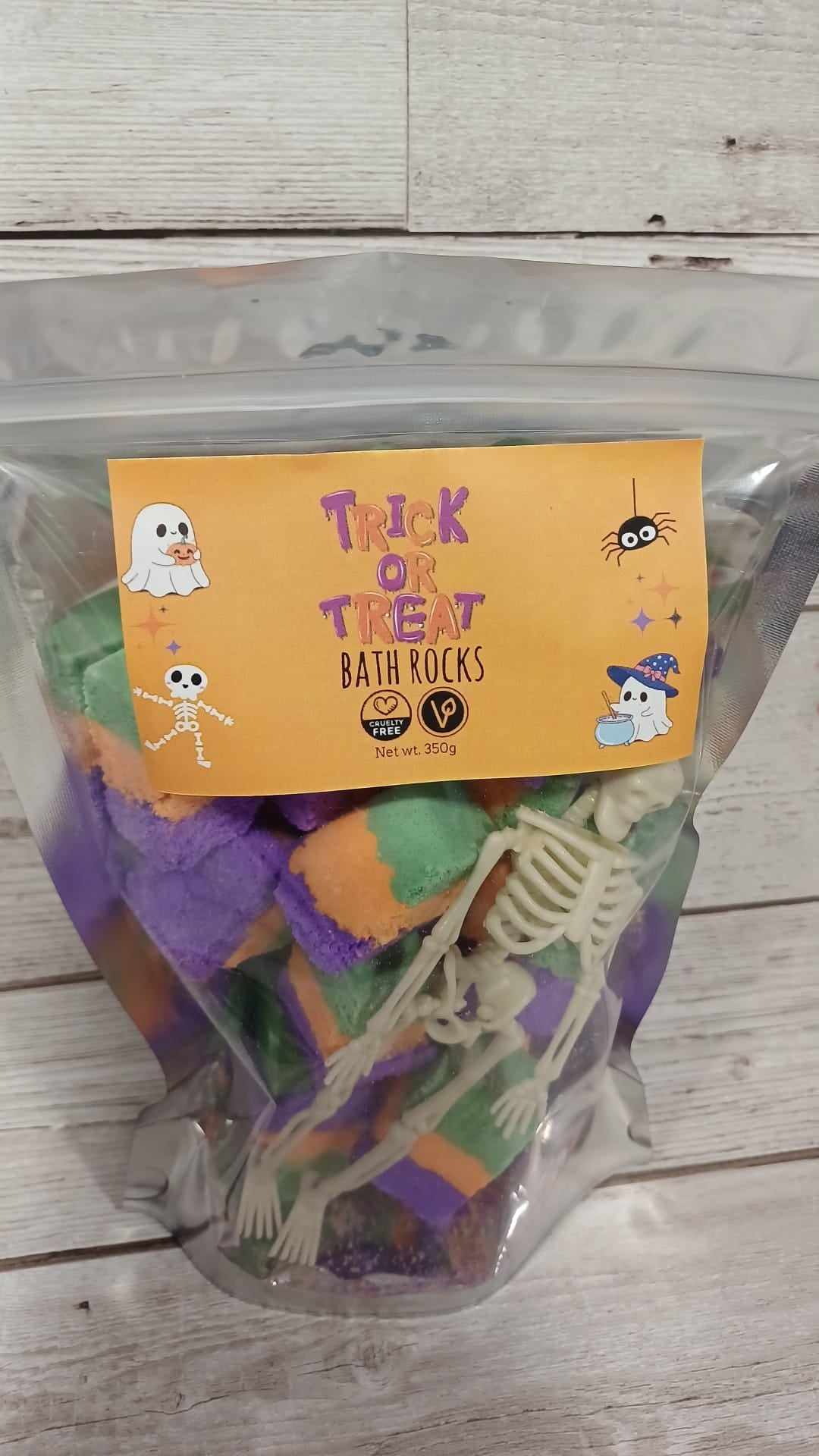 Trick or Treat Halloween Bath Rocks