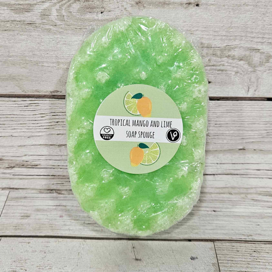 'Tropical Mango and Lime' Exfoliating Soap Sponge