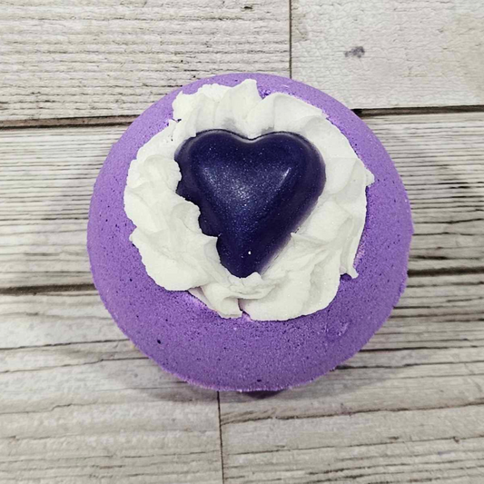 'Violet Sparkle' Whipped Top Bath Bomb