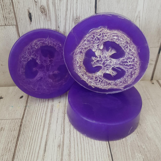 Space Purple Loofah Soap Bar