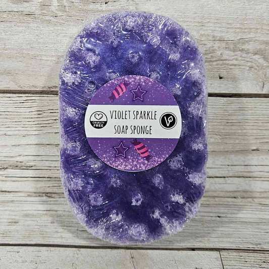 'Violet Sparkle' Exfoliating Soap Sponge