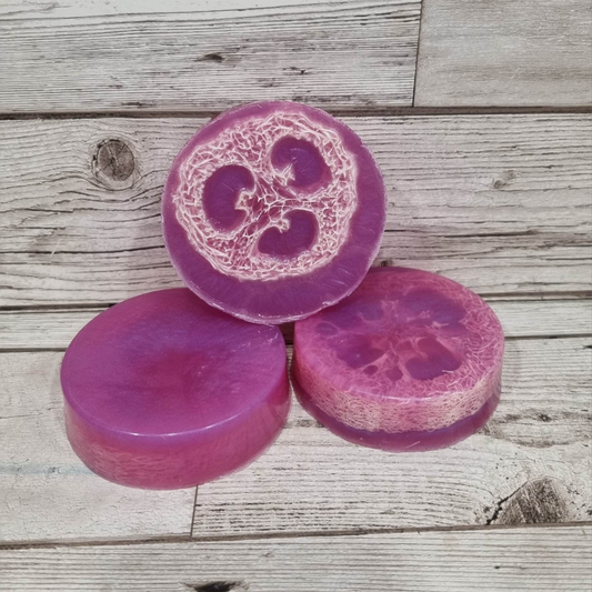 'White Chocolate and Raspberry' Loofah Soap Bar