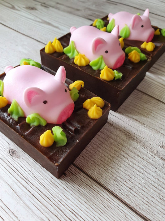 Pigs in Mud Soap Bar