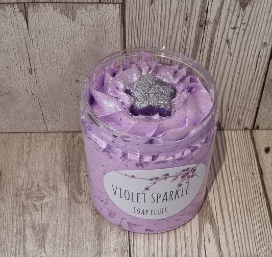 'Violet Sparkle' Soap Fluff
