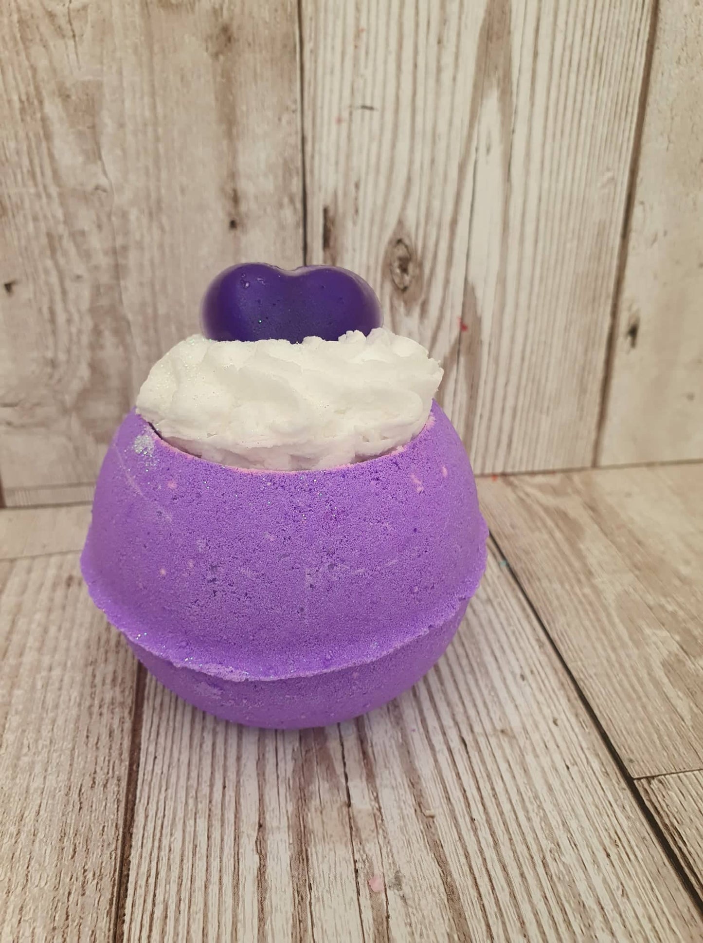 'Violet Sparkle' Whipped Top Bath Bomb